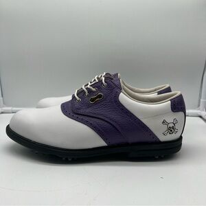 Footjoy Myjoys Premiere Series Golf Shoes Custom Skull Women’s 7.5 M DryJoys
